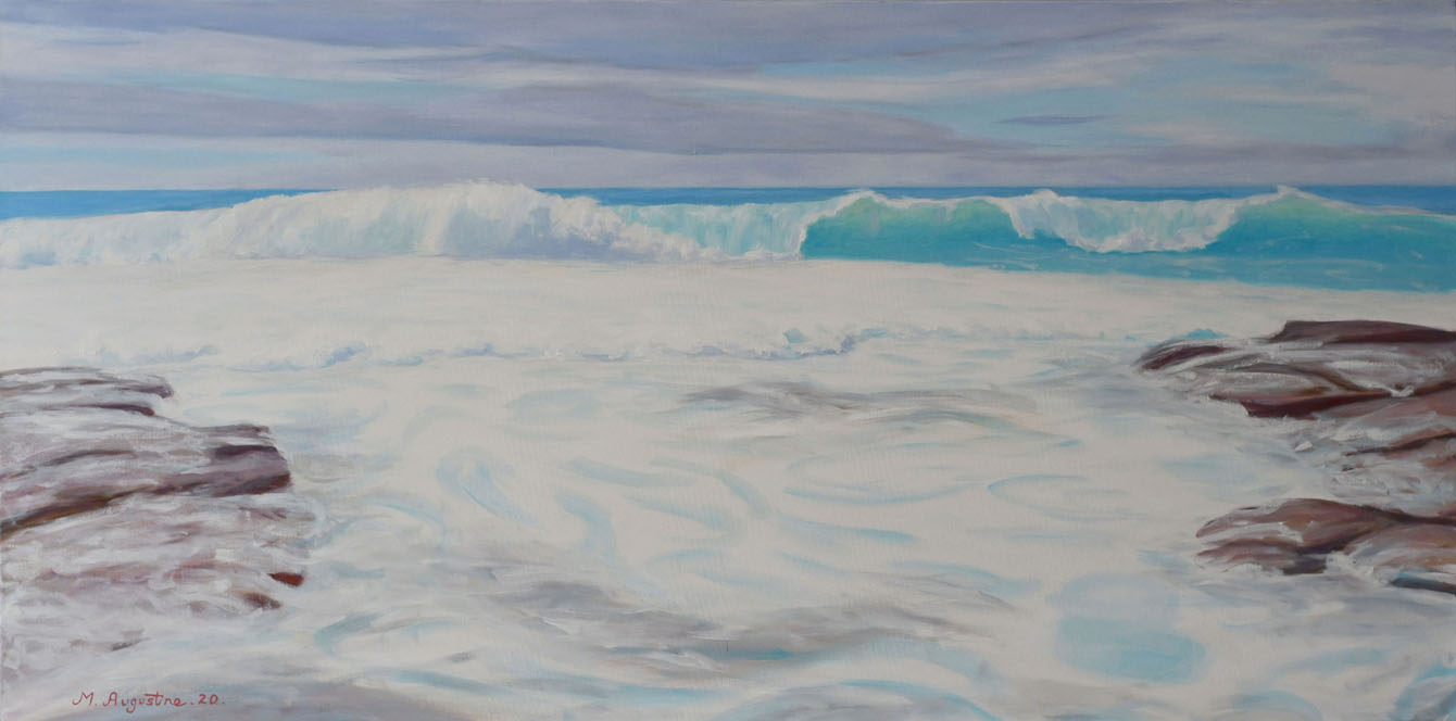 Rock shelf wave 50x1000cm $800